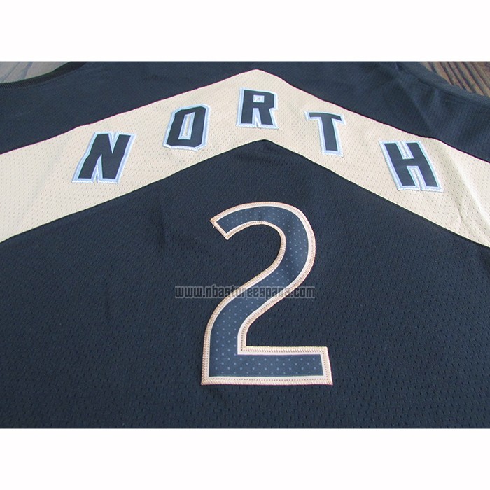 Camiseta Toronto Raptors Kawhi Leonard NO 2 Ciudad 2018 Negro